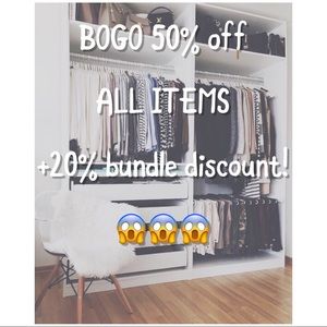 BOGO 50% sale discount bundle dress shoes shorts